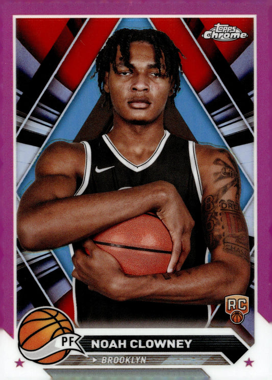 Noah Clowney 2024 Topps Chrome Pink Refractor RC #180 - Collector Store LLC