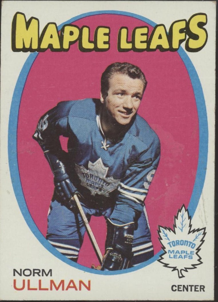 Norm Ullman 1971 - 72 Topps 30 Toronto Maple Leafs VG - Collector Store LLC