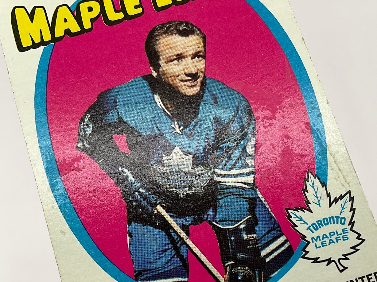 Norm Ullman 1971 - 72 Topps 30 Toronto Maple Leafs VG - Collector Store LLC