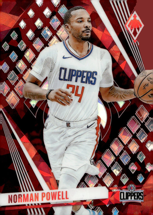 Norman Powell 2023 - 24 Panini Phoenix Maroon Ice Refractor 007/275 #17 - Collector Store LLC