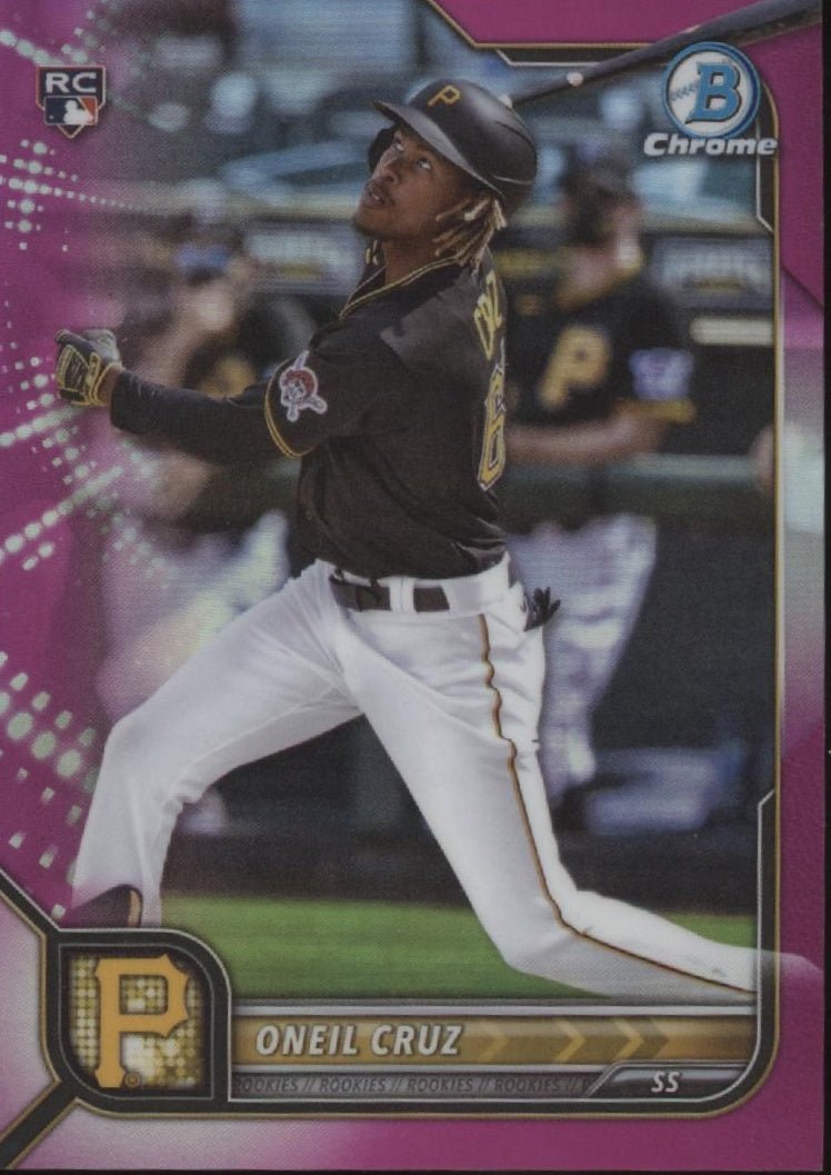 Oneil Cruz 2022 Bowman Chrome Fuchsia Refractor RC 066/299 #45 - Collector Store LLC