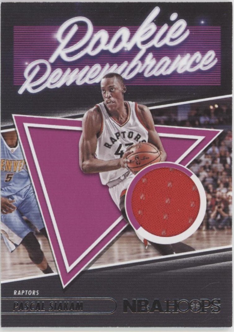 Pascal Siakam 2021 - 22 Panini Hoops Rookie Remembrance Swatch #RR - PSI - Collector Store LLC