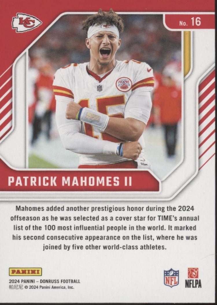 Patrick Mahomes II 2024 Panini Elite Series #16 - Collector Store LLC