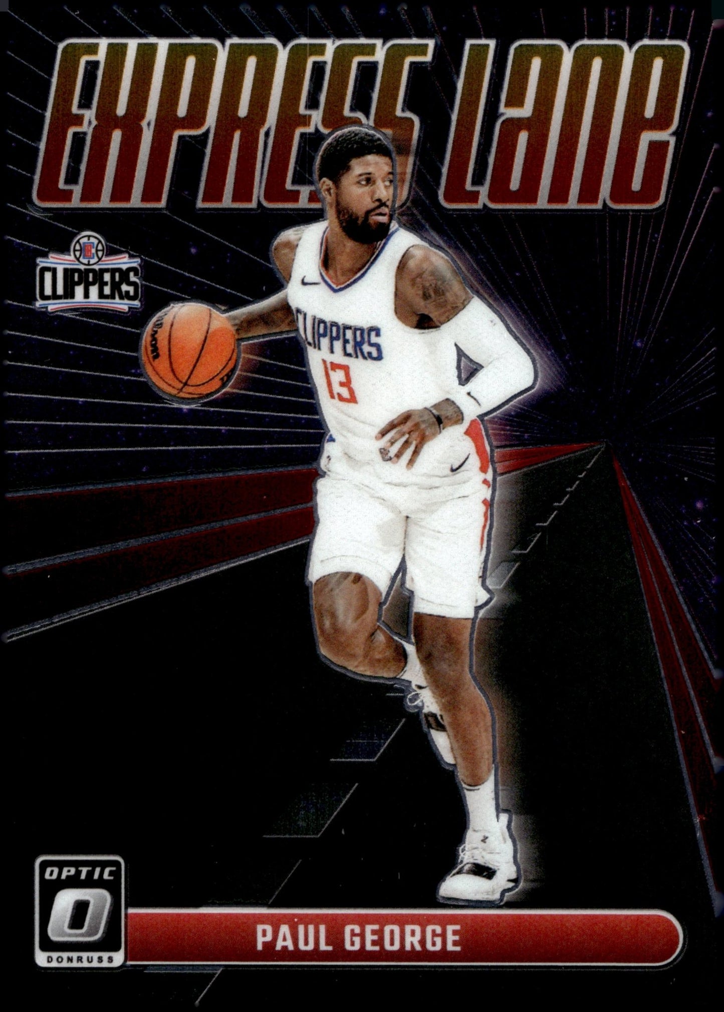 Paul George 2023 - 24 Panini Donruss Optic Express Lane #15 - Collector Store LLC