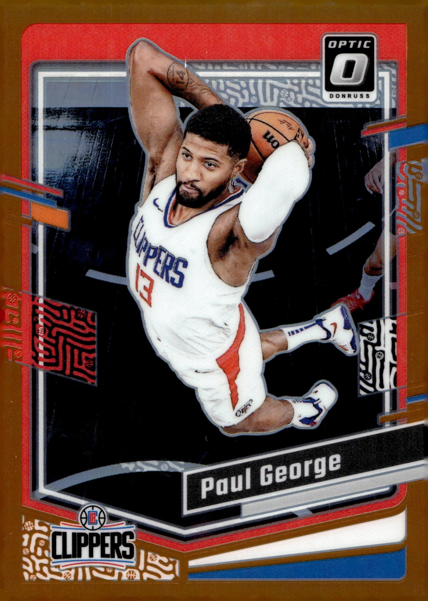 Paul George 2023 - 24 Panini Donruss Optic Orange Prizm 149/199 #157 - Collector Store LLC