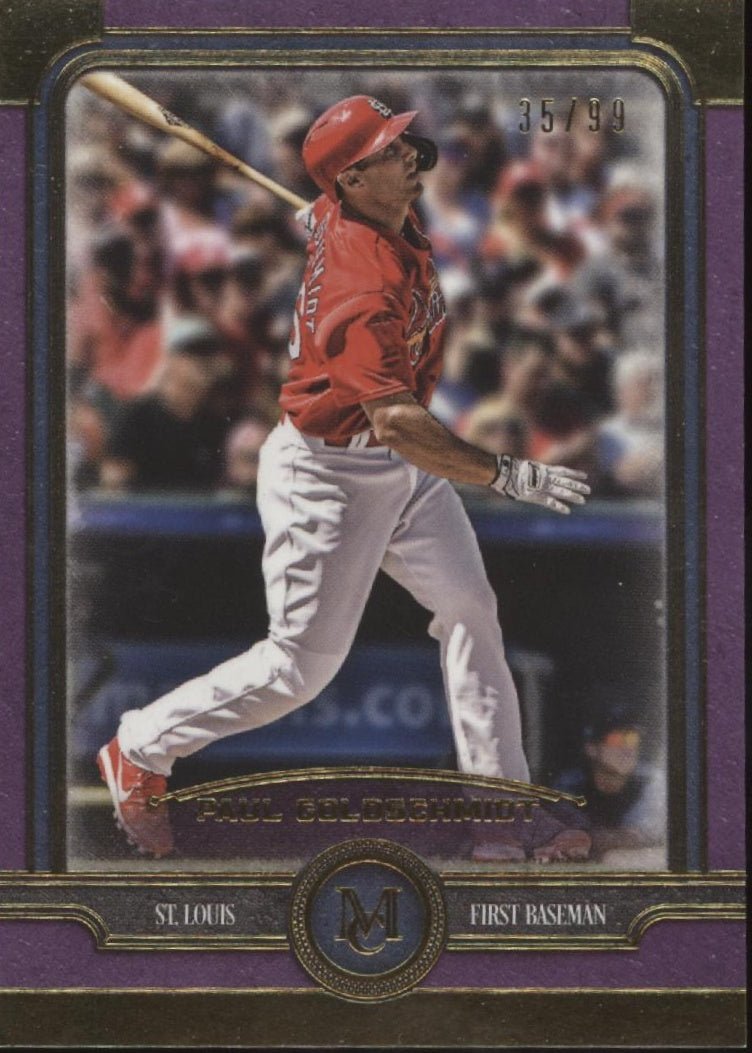 Paul Goldschmidt 2019 Topps Museum Collection Purple 35/99 86 - Collector Store LLC