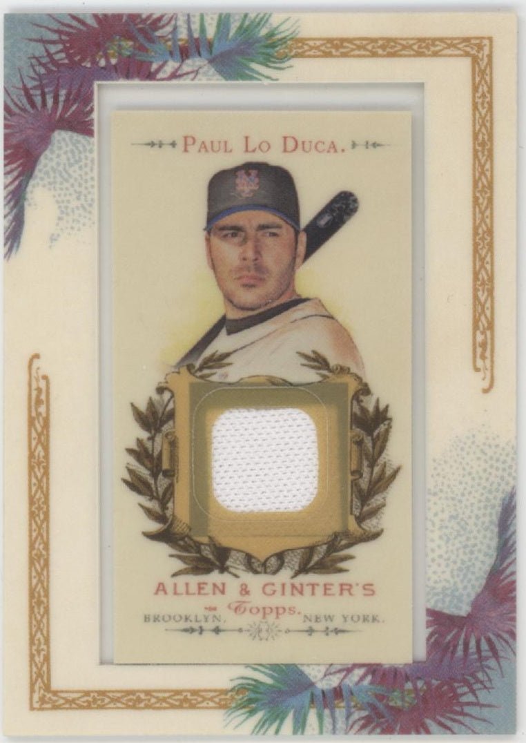 Paul Lo Duca 2007 Topps Allen & Ginter Mini Framed Swatch AGR - PL - Collector Store LLC