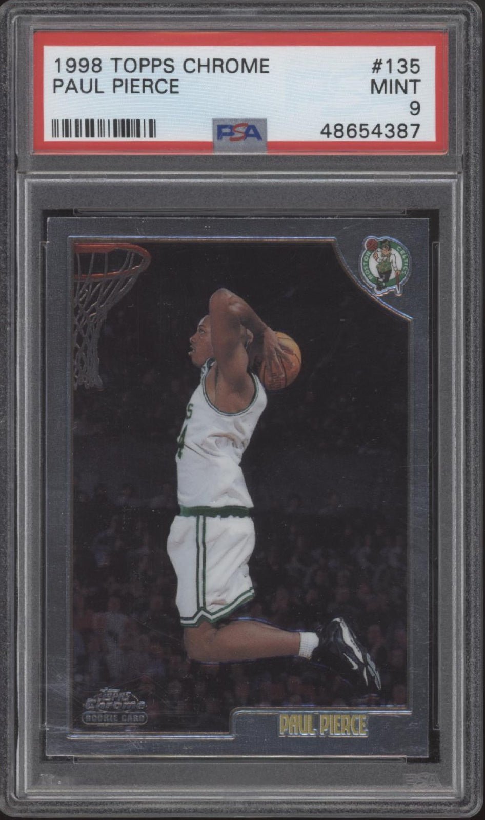 Paul Pierce 1998 - 99 Topps Chrome RC 135 PSA 9 3 - Collector Store LLC