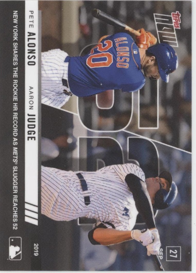 Pete Alonso / Aaron Judge 2019 Topps Now 906 - Collector Store LLC