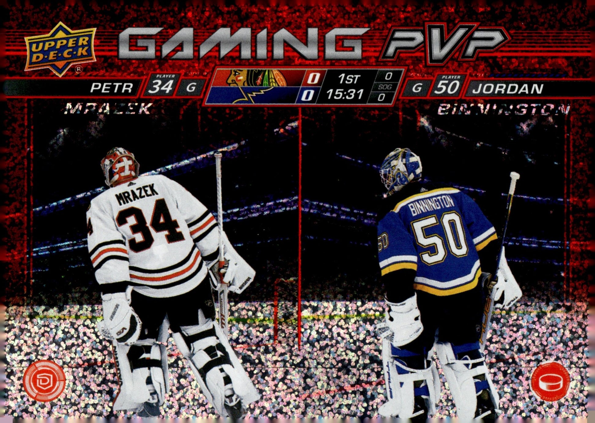 Petr Mrazek / Jordan Binnington 2024 - 25 Upper Deck Series 1 Gaming PVP #GPVP - 17 - Collector Store LLC