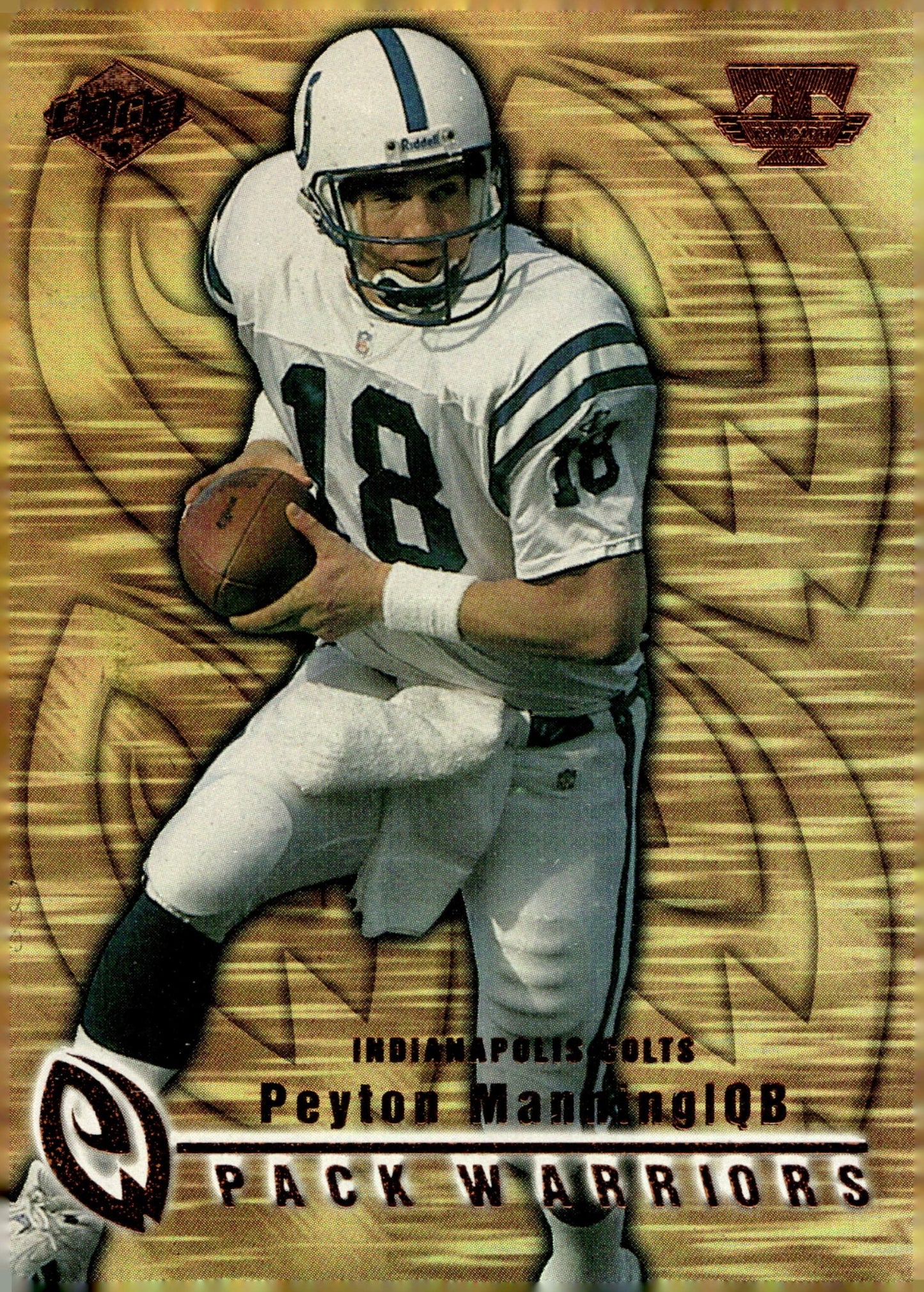 Peyton Manning 1999 Collector's Edge Triumph Pack Warriors #PW9 - Collector Store LLC