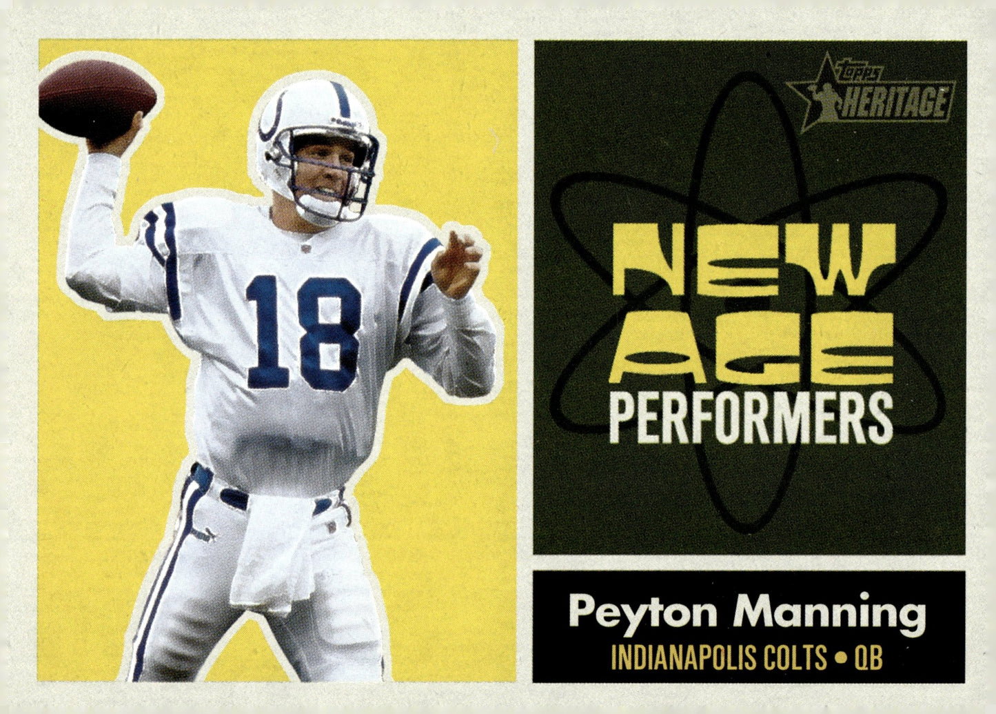 Peyton Manning 2001 Topps Heritage New Age Performers #NA4 - Collector Store LLC