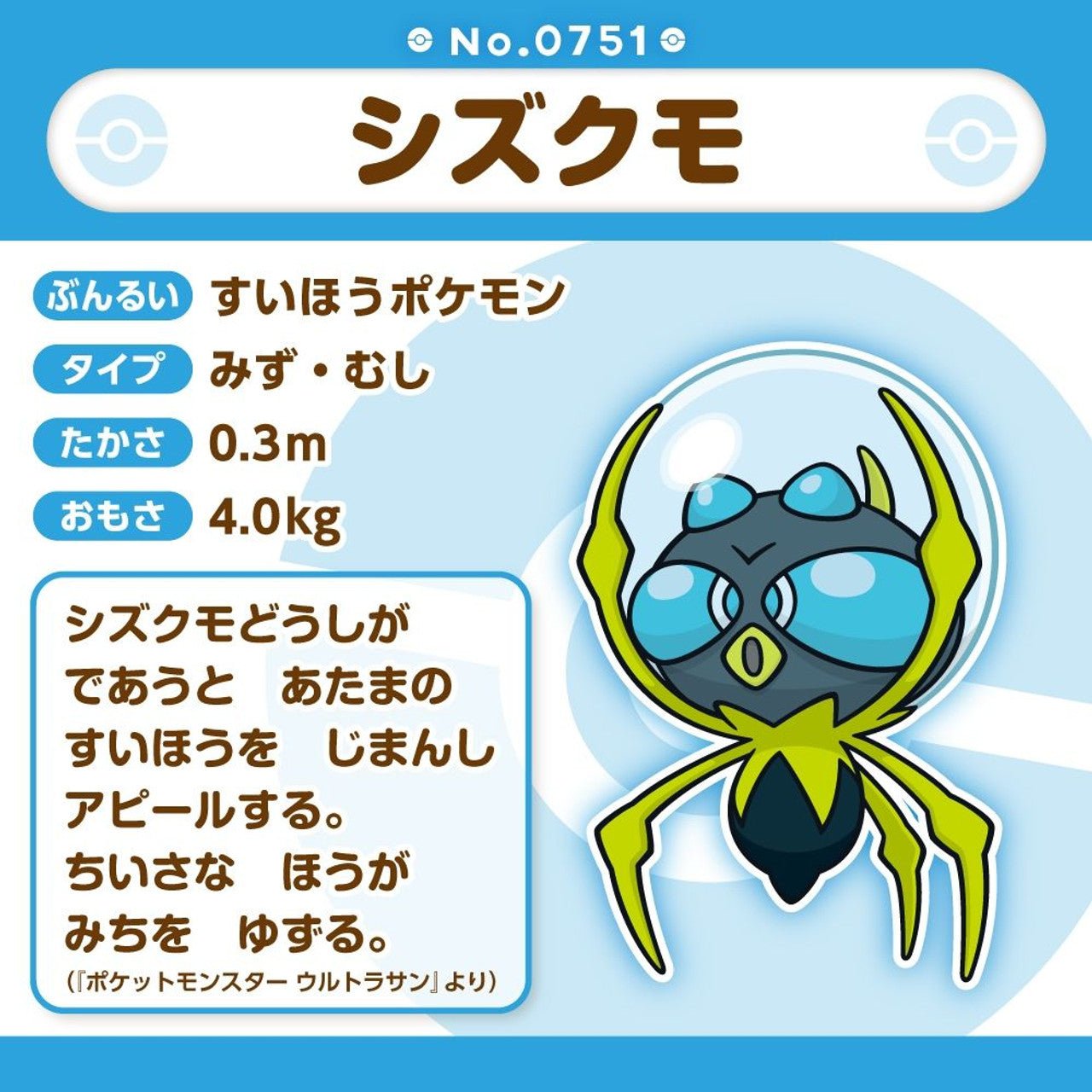 Pokemon: Pokemon Fit Dewpider No.751 Plush (Japanese Pokemon Center Exclusive) - Collector Store LLC