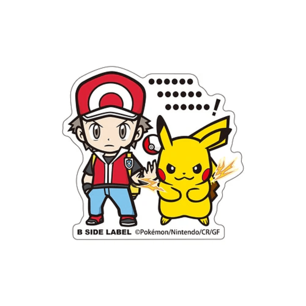 Pokemon: Red & Pikachu B - Side Label Sticker (Japanese Pokemon Center Exclusive) - Collector Store LLC