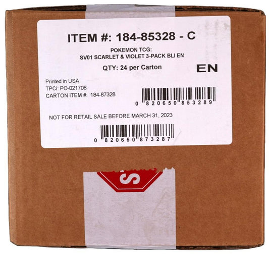 Pokemon: Scarlet & Violet Base Set 3 - Pack Blister Case (24ct) - Collector Store LLC