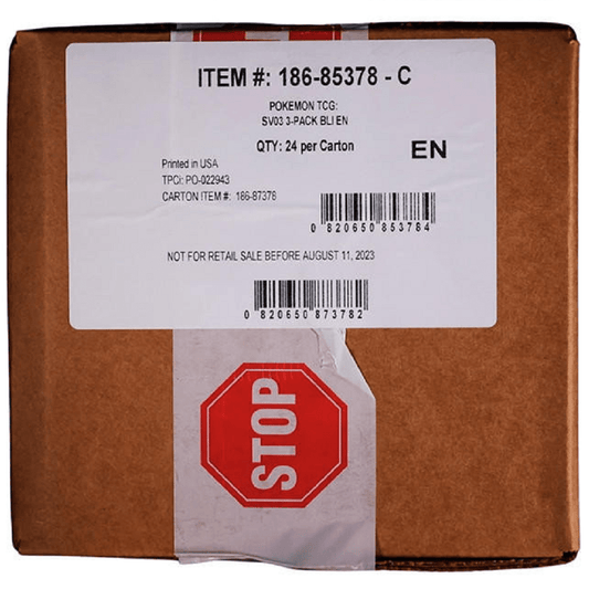 Pokemon: Scarlet & Violet Obsidian Flames 3 - Pack Blister Case (24ct) - Collector Store LLC