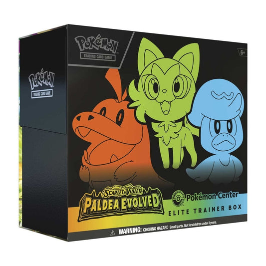 Pokemon: Scarlet & Violet: Paldea Evolved Elite Trainer Box Pokemon Center Exclusive - Collector Store LLC