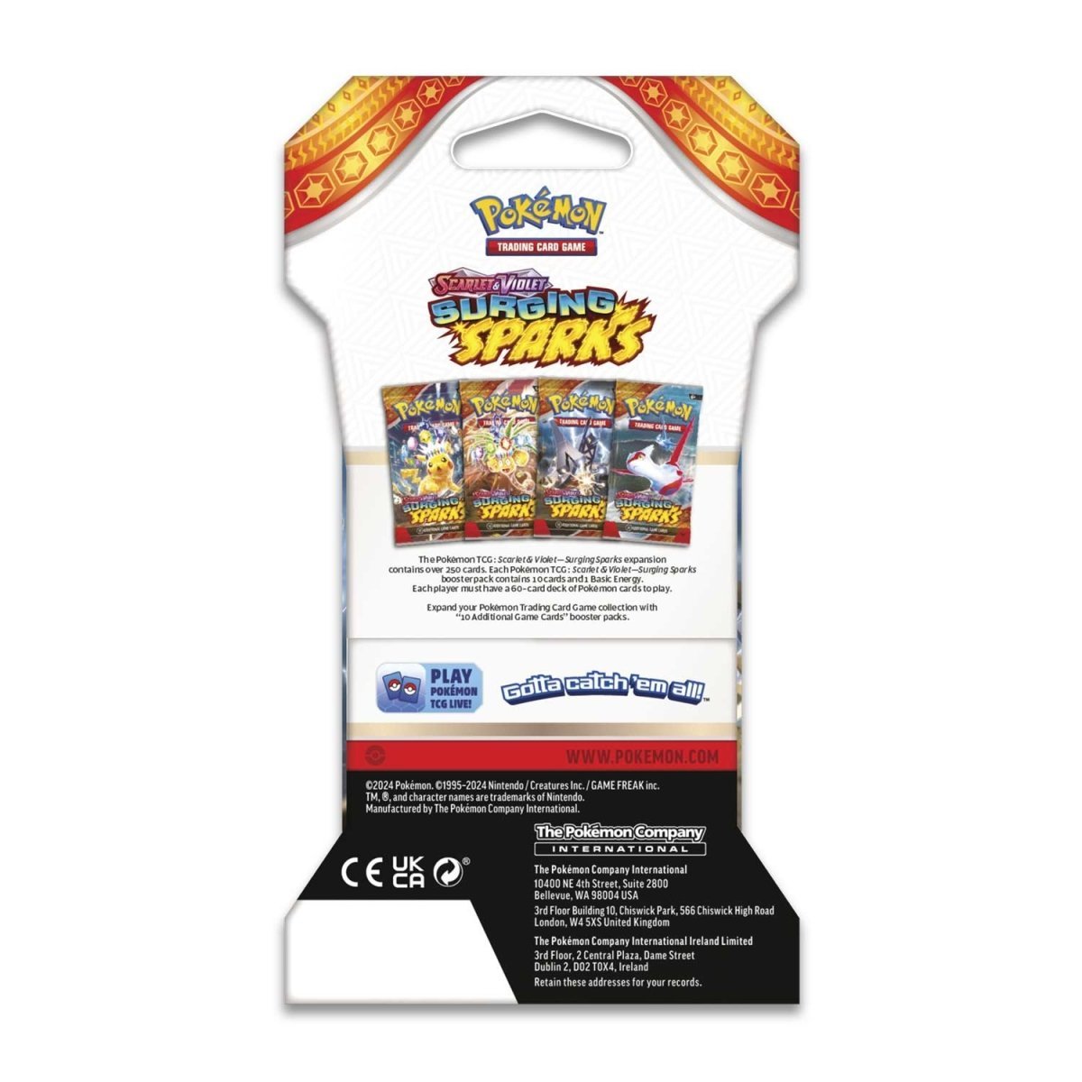 Pokemon: Scarlet & Violet Surging Sparks Sleeved Booster Pack - Collector Store LLC