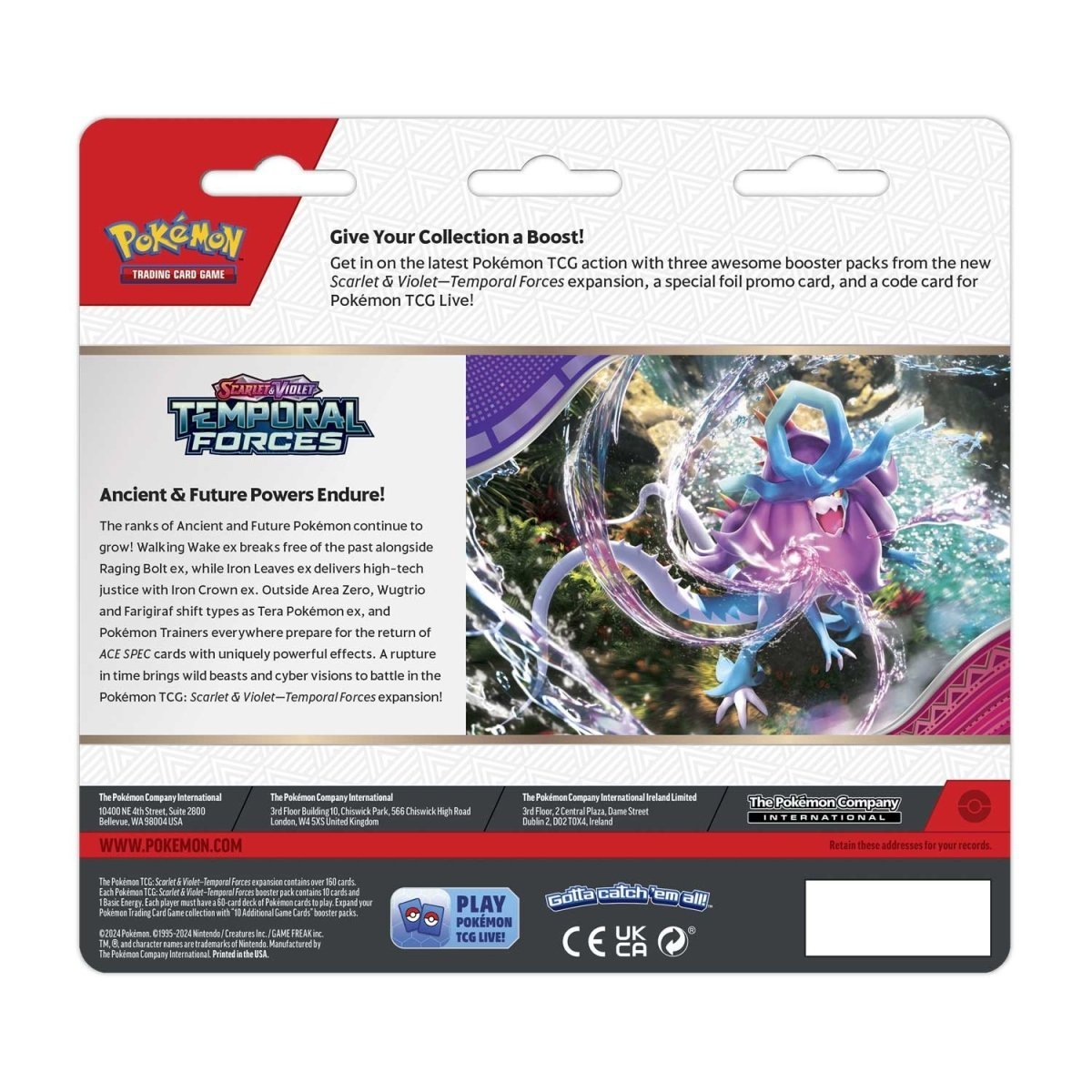 Pokemon: Scarlet & Violet Temporal Forces 3 - Pack Blister (Random) - Collector Store LLC