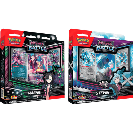 Pokemon: Trainers Rival Battle Deck Steven's Metagross & Marnie's Grimmsnarl (Set of 2) - Collector Store LLC