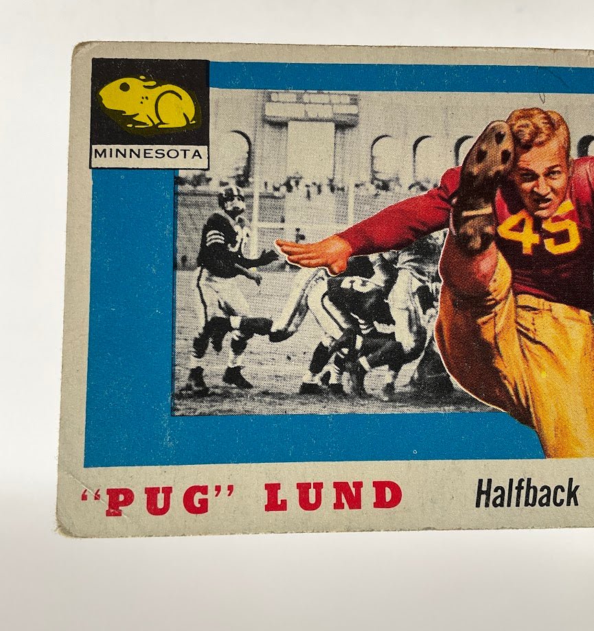 Pug Lund 1955 Topps All American RC #79 VG - Collector Store LLC