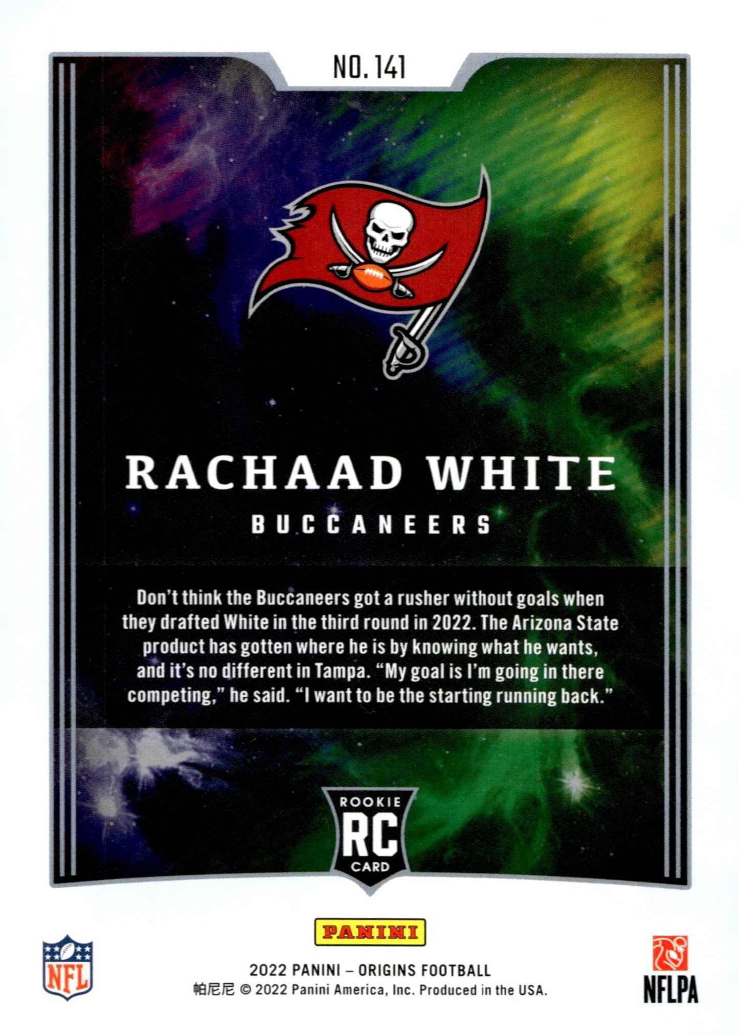 Rachaad White 2022 Panini Origins RC #141 - Collector Store LLC