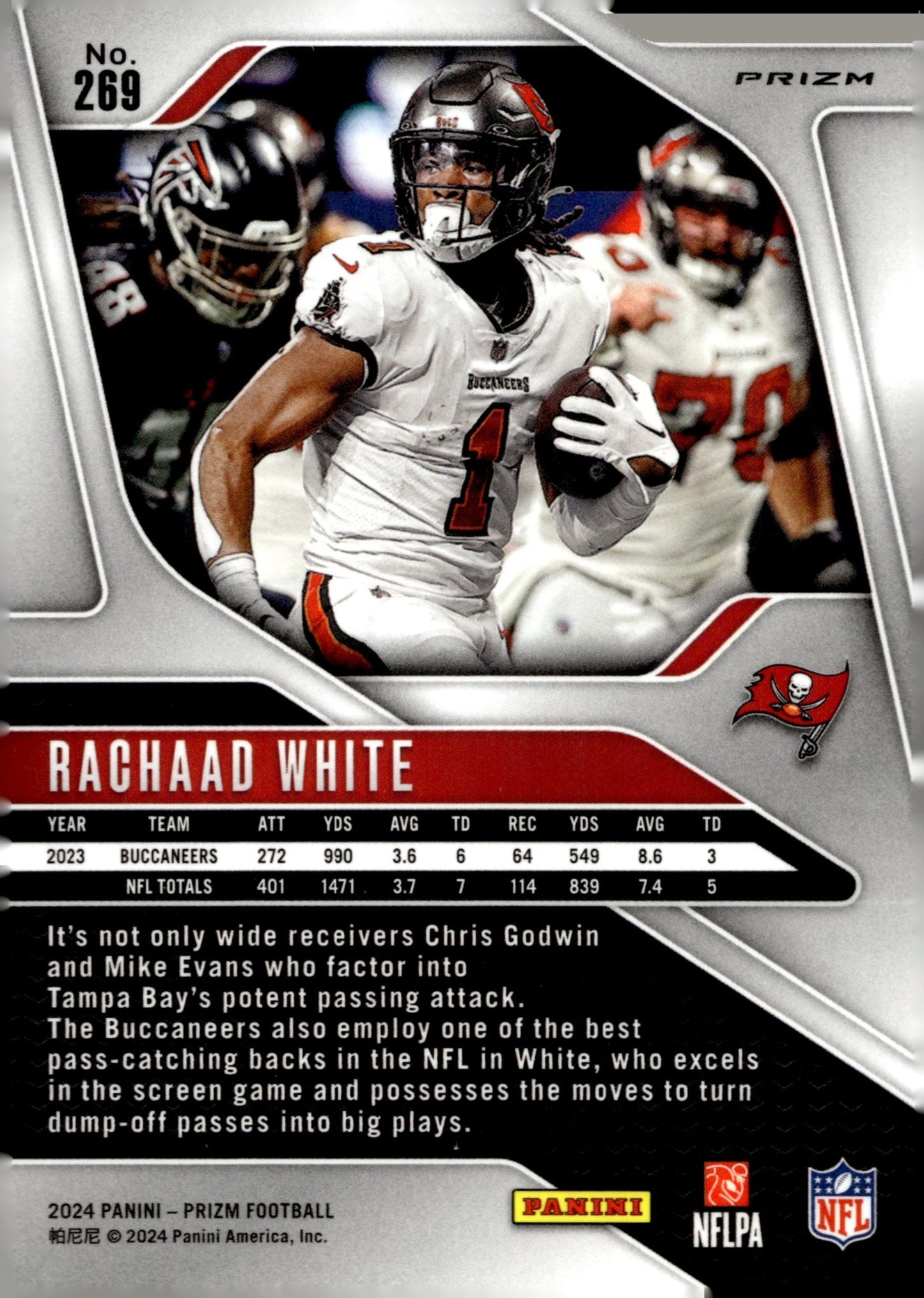 Rachaad White 2024 Panini Prizm Silver Prizm #269 - Collector Store LLC