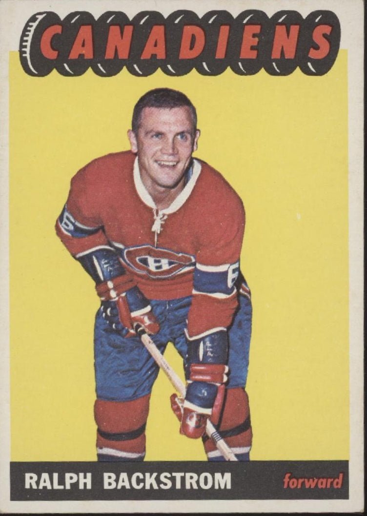 Ralph Backstrom 1965 - 66 Topps #73 Montreal Canadiens EX - Collector Store LLC