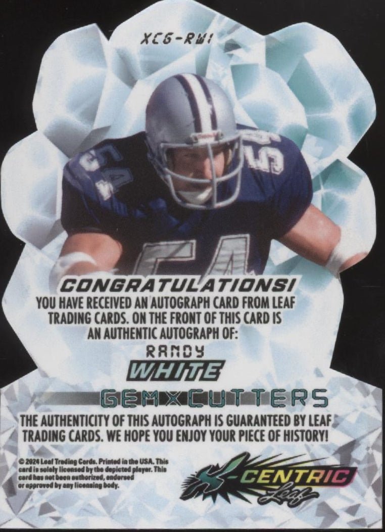 Randy White 2024 Leaf X - Centric Gem Cutters Die - Cut Auto XCG - RWI - Collector Store LLC