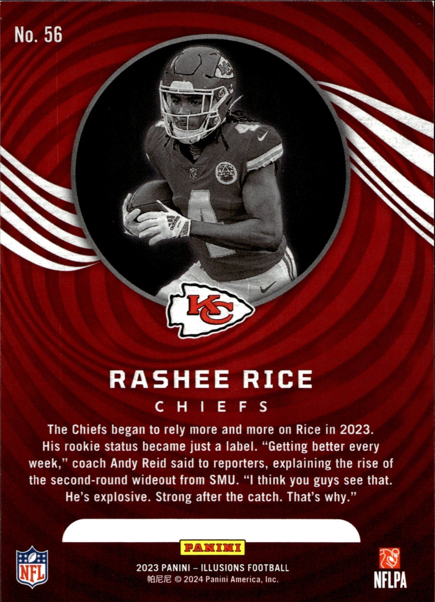 Rashee Rice 2023 Panini Illusions RC #56 - Collector Store LLC
