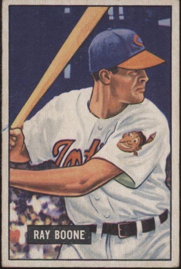 Ray Boone 1951 Bowman RC #54 Cleveland Indians VG - Collector Store LLC