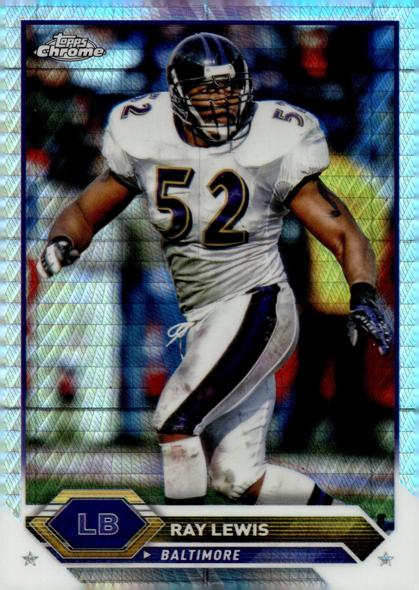 Ray Lewis 2023 Topps Composite Chrome Prism Refractor #20 - Collector Store LLC