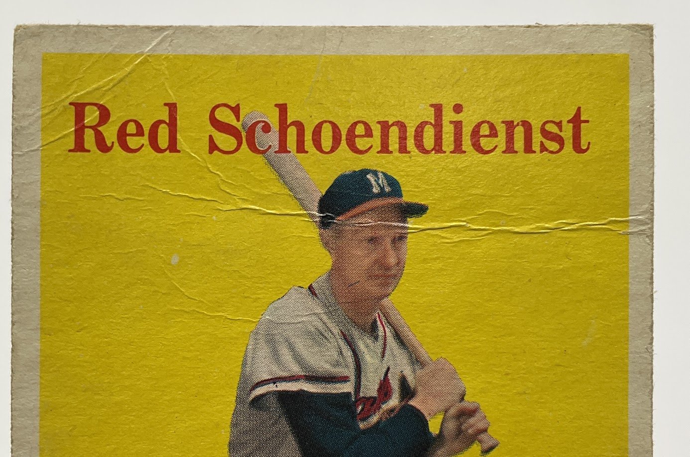 Red Schoendienst 1958 Topps #190 Milwaukee Braves PR - Collector Store LLC