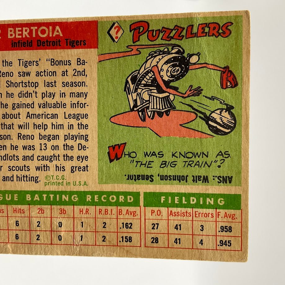 Reno Bertoia 1955 Topps #94 Detroit Tigers GD #2 - Collector Store LLC