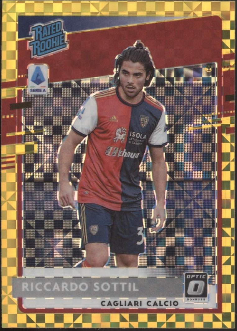 Riccardo Sottil 2020 - 21 Chronicles Donruss Optic Rated Gold Checker Prizm RC #8 - Collector Store LLC