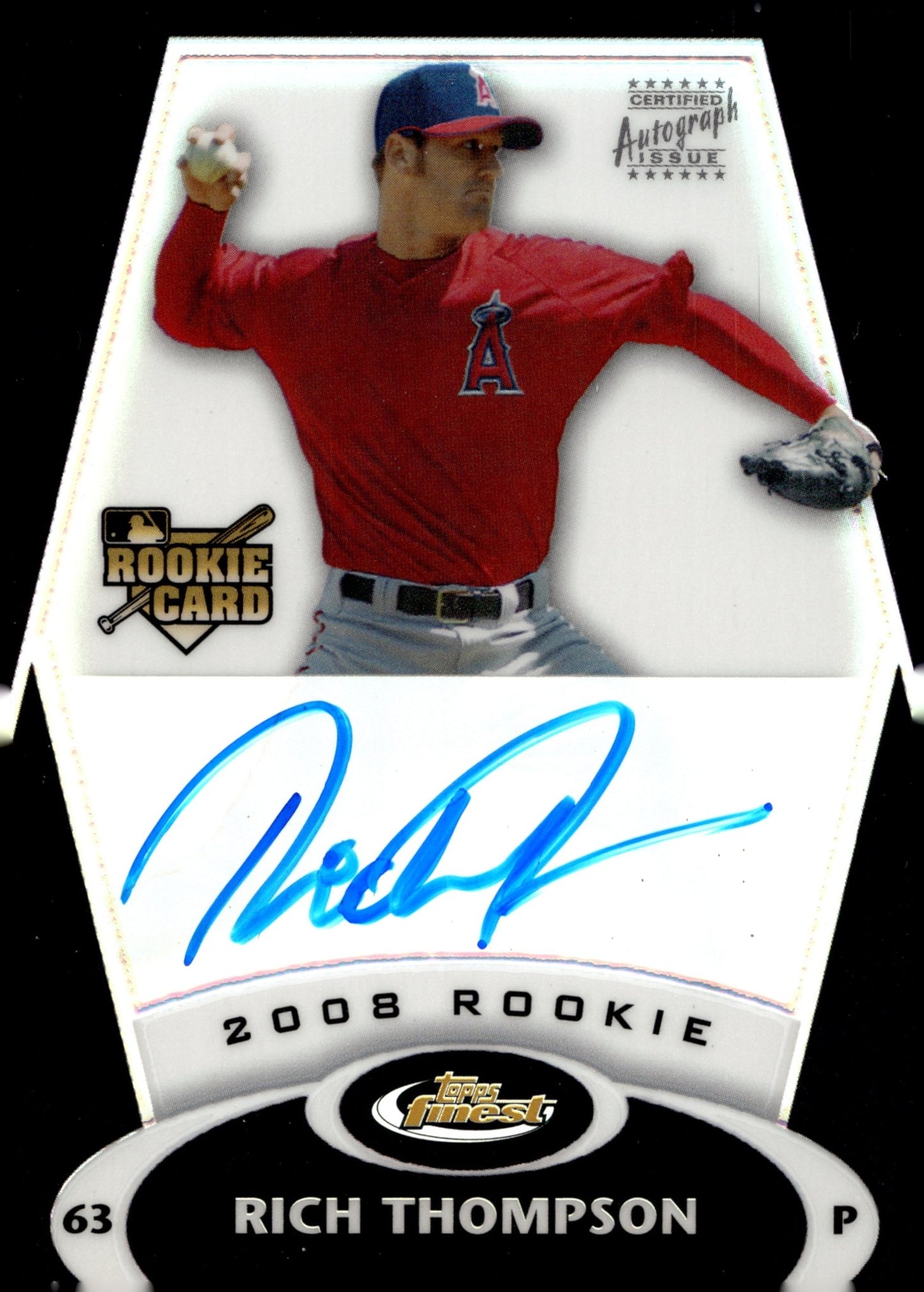 Rich Thompson 2008 Topps Finest RC Auto 87/99 #152 - Collector Store LLC
