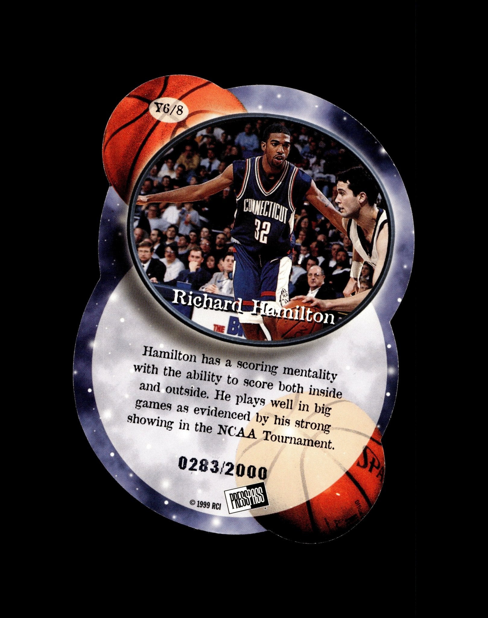Richard Hamilton 1999 Press Pass Y2K Die - Cut 0283/2000 - Collector Store LLC