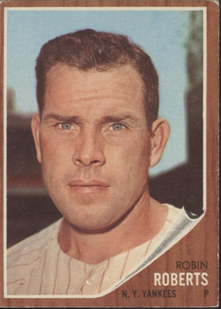 Robin Roberts 1962 Topps #243 New York Yankees GD - Collector Store LLC