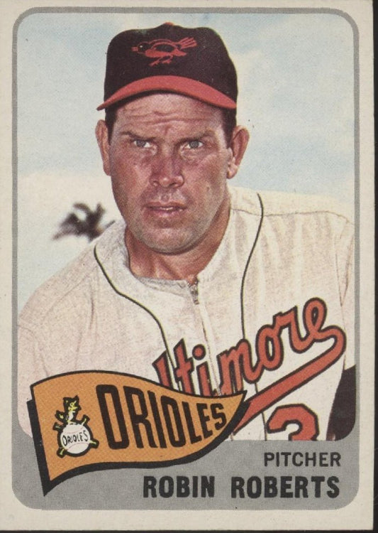 Robin Roberts 1965 Topps #15 Baltimore Orioles VG - EX Marked - Collector Store LLC