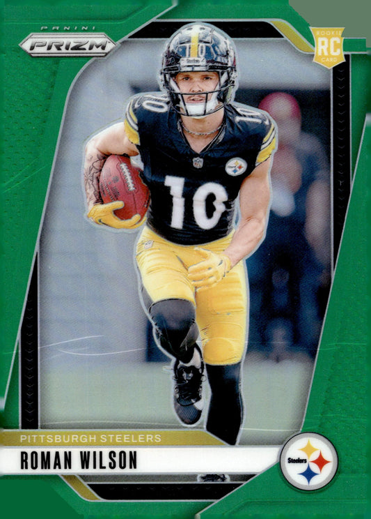 Roman Wilson 2024 Panini Prizm Green Prizm RC #384 - Collector Store LLC