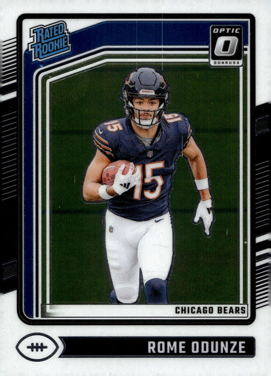 Rome Odunze 2024 Panini Donruss Optic Rated Rookie RC 286 1 - Collector Store LLC