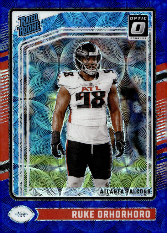Ruke Orhorhoro 2024 Panini Donruss Optic Rated Rookie Blue Scope Prizm RC 287 - Collector Store LLC