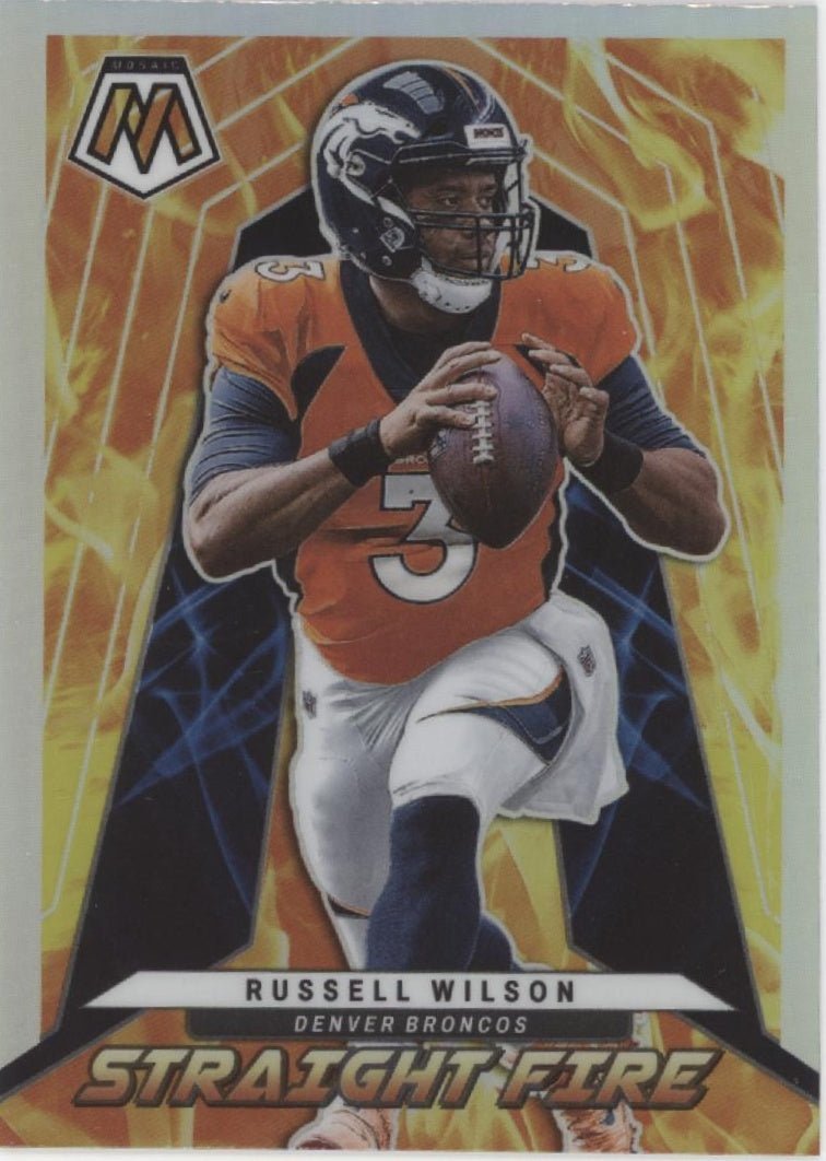 Russell Wilson 2022 Panini Mosaic Straight Fire Prizm #SF - 6 - Collector Store LLC