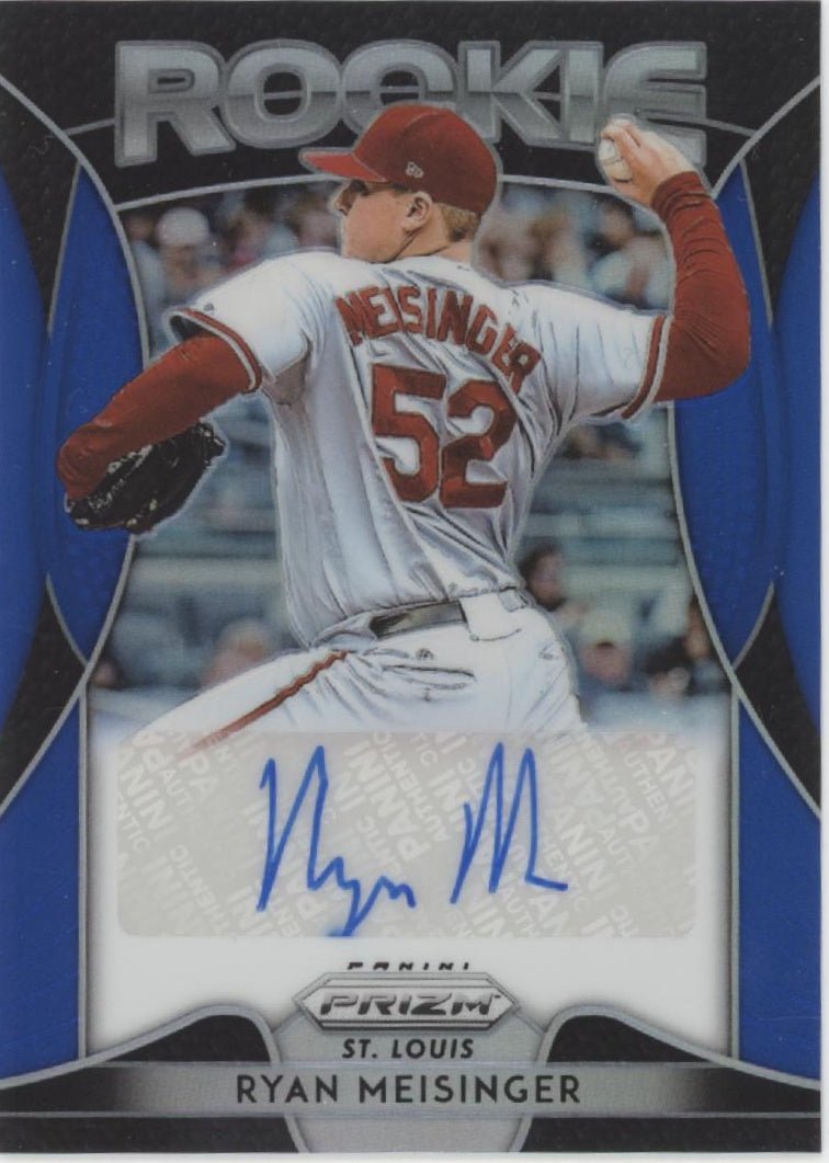 Ryan Meisinger 2019 Panini Prizm Blue Prizm Auto RA - RM - Collector Store LLC