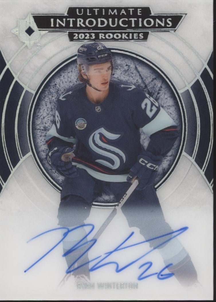 Ryan Winterton 2023 - 24 Upper Deck Ultimate Collection Introductions RC Auto - Collector Store LLC