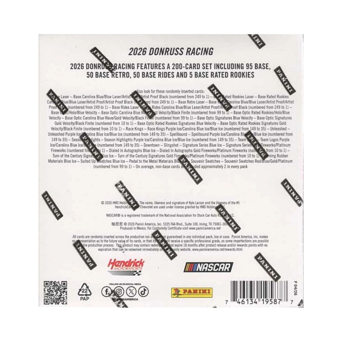 2026 Panini Donruss Racing Mega Box