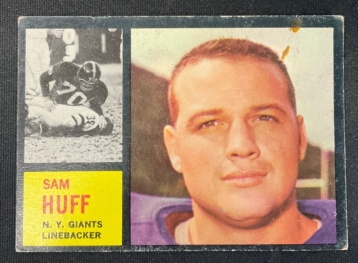 Sam Huff 1962 Topps #110 New York Giants VG - Collector Store LLC