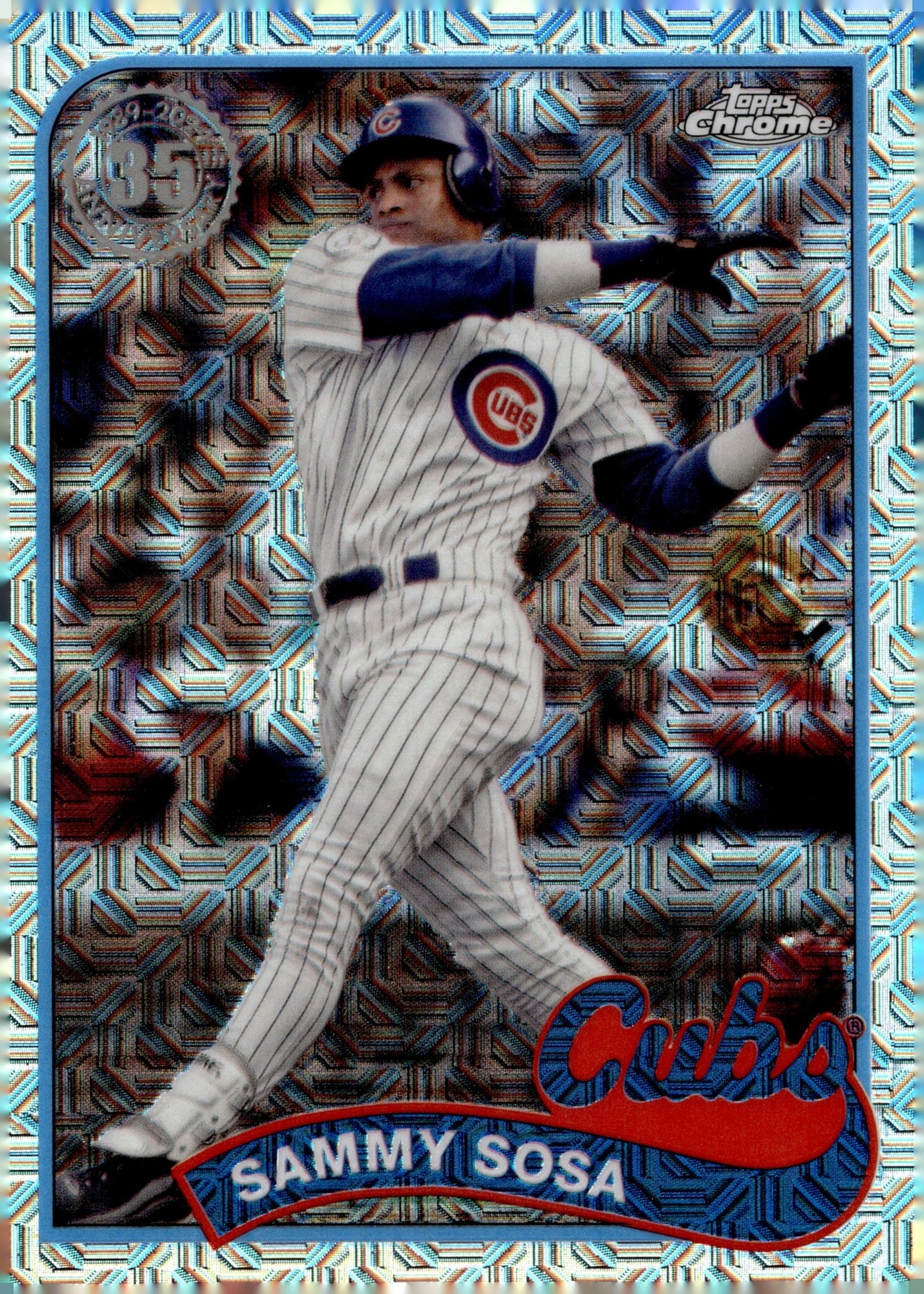 Sammy Sosa 2024 Topps Chrome 35th Anniversary Mojo Refractor #T89CU - 78 - Collector Store LLC