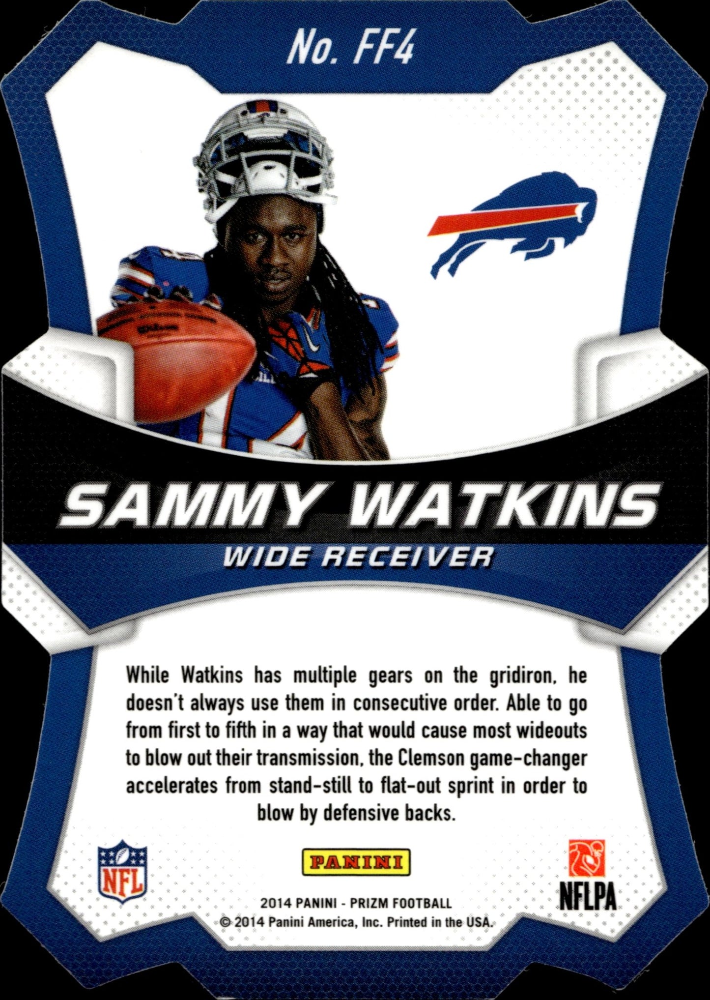 Sammy Watkins 2014 Panini Prizm Fresh Faces Die - Cut RC #FF4 - Collector Store LLC