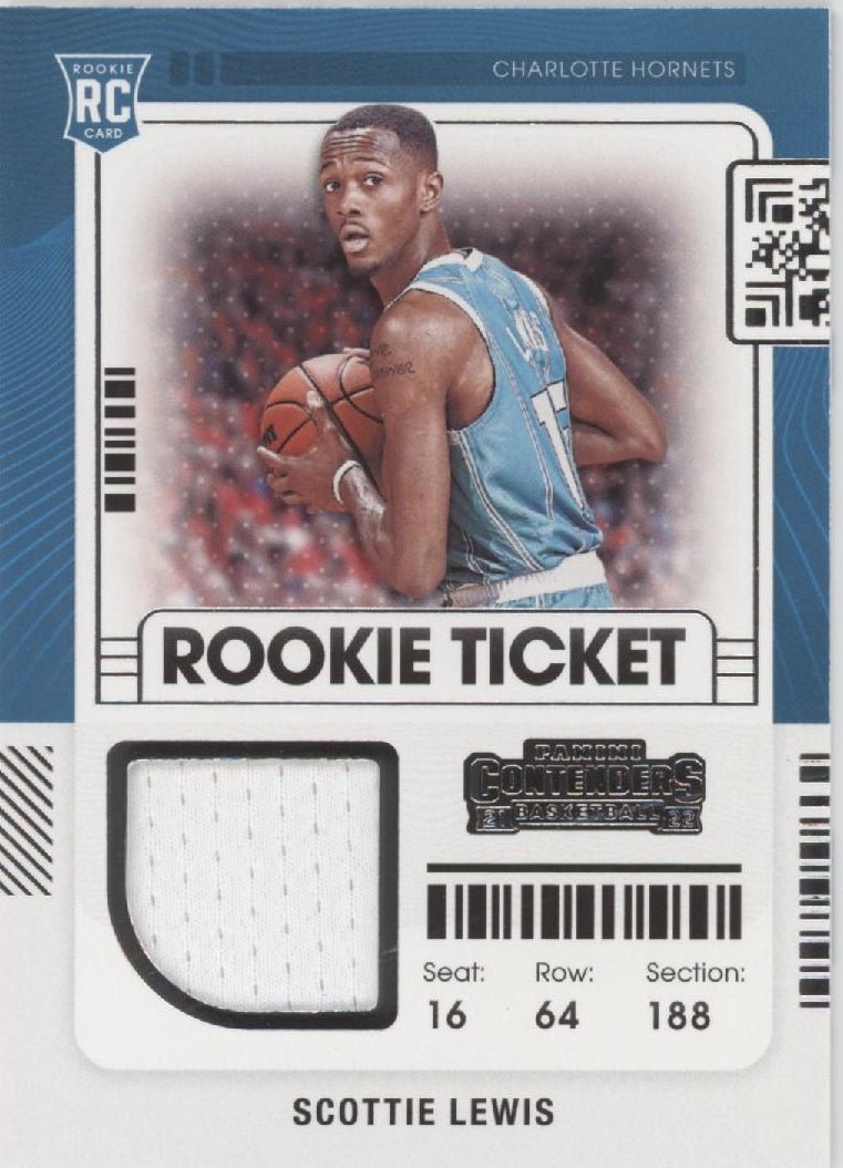 Scottie Lewis 2021 - 22 Panini Contenders Rookie Ticket Swatch RC #RTS - SLE - Collector Store LLC